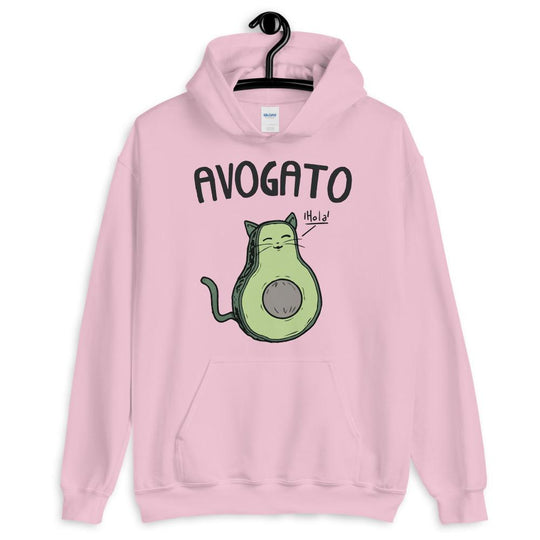 Avocat Hoodie Hoodie LulaMeow Pink S 