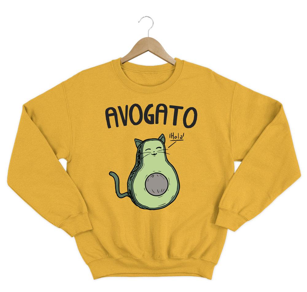 Avocat Sweatshirt Sweatshirt LulaMeow Gold S 