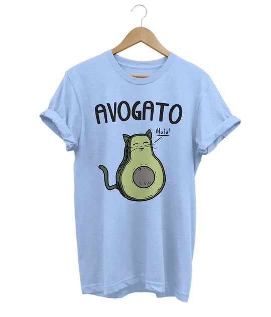 Avocat T-Shirt LulaMeow Light Blue S 