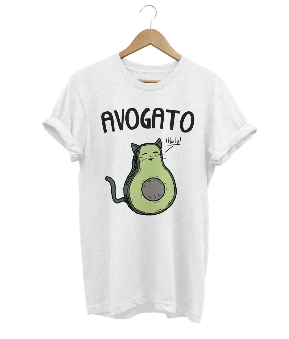 Avocat T-Shirt LulaMeow White S 