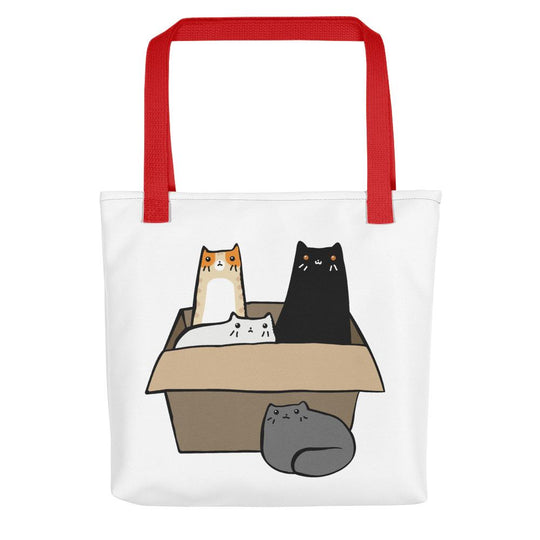 Cat Box Bag Bags LulaMeow Red 