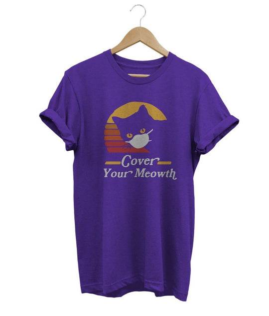 Cover Your Meowth T-Shirt LulaMeow Purple S 