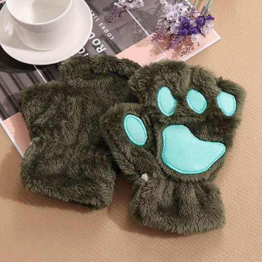 Lula Paw Gloves LulaMeow green One Size 