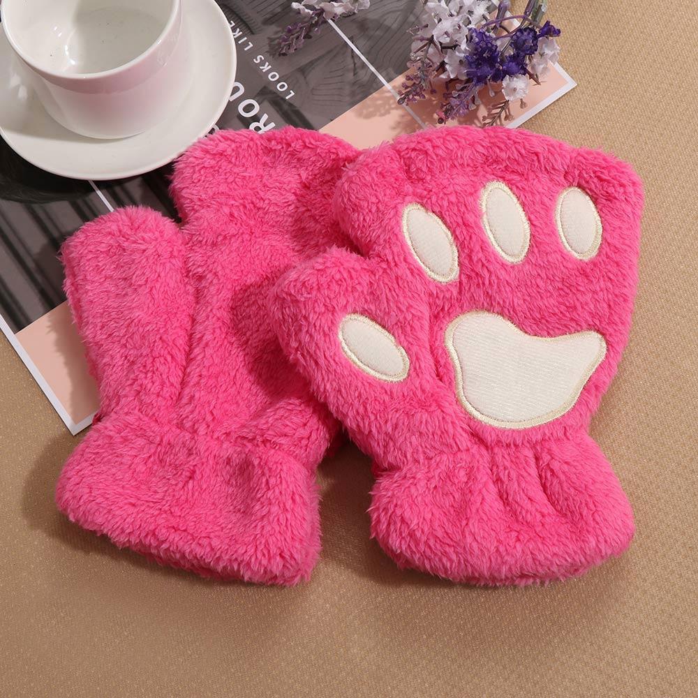 Lula Paw Gloves LulaMeow rose red One Size 