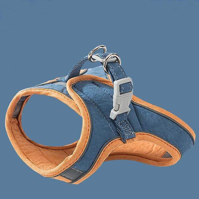 Lula Travelers Harness & Leash Harness LulaMeow Blue S 