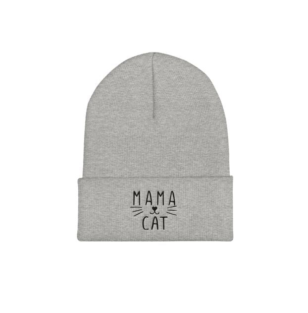 Mama Cat Beanie Beanie LulaMeow Heather Grey 