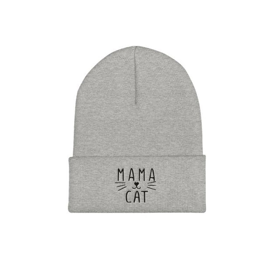 Mama Cat Beanie Beanie LulaMeow Heather Grey 