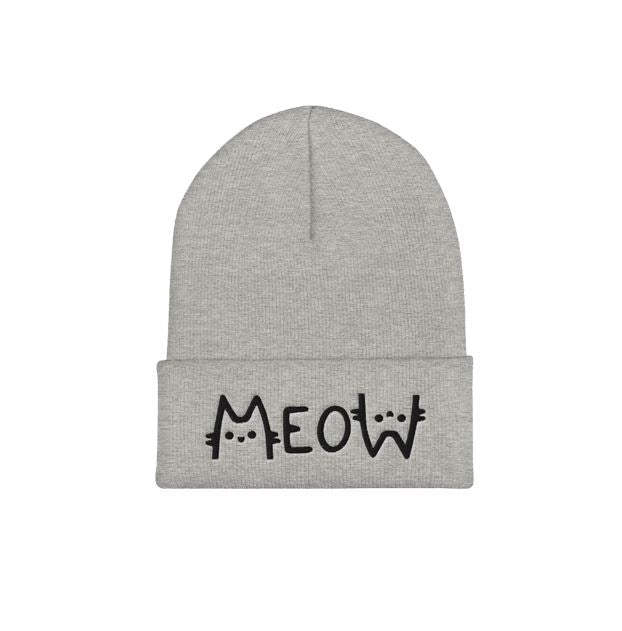 Meow Beanie Beanie LulaMeow Heather Grey 