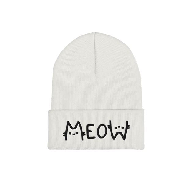 Meow Beanie Beanie LulaMeow White 