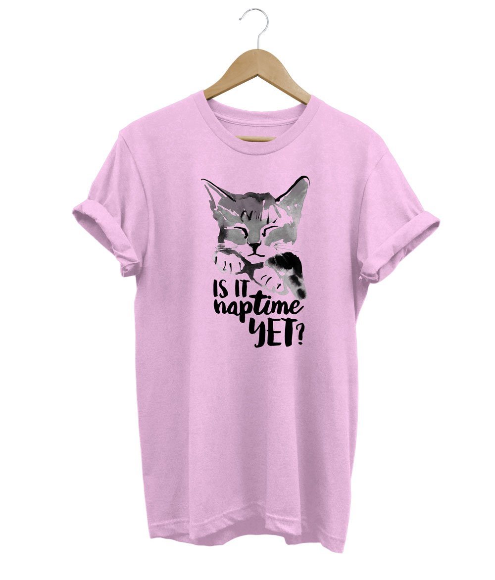 Naptime T-Shirt LulaMeow Pink S 