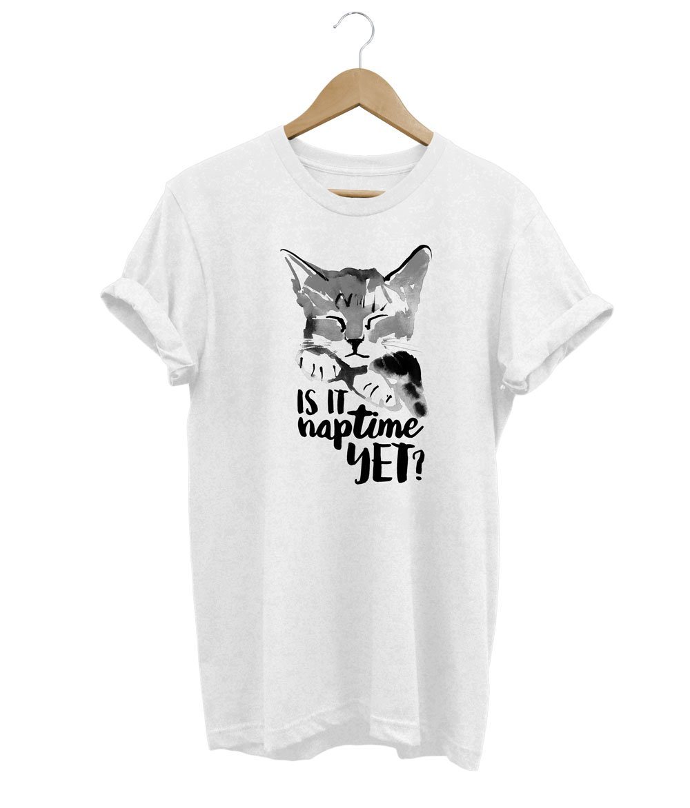 Naptime T-Shirt LulaMeow White S 