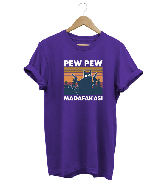 Pew Pew T-Shirt LulaMeow Purple S 