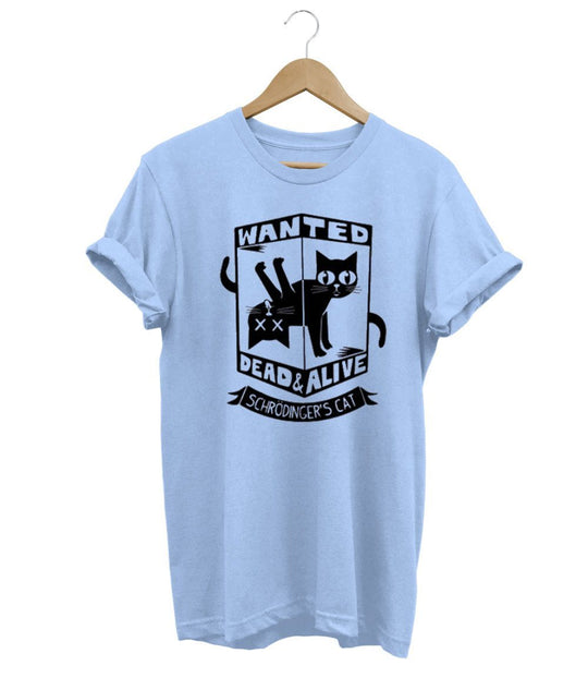 Schrödinger's Cat T-Shirt LulaMeow Light Blue S 