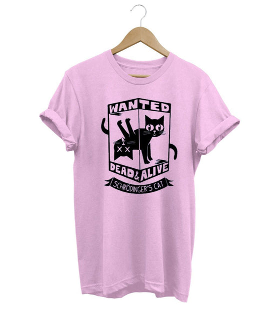 Schrödinger's Cat T-Shirt LulaMeow Pink S 