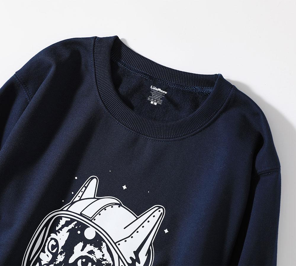 Space Cat Sweatshirt Sweatshirt LulaMeow 